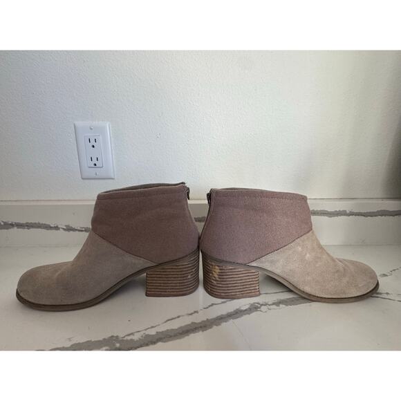 Tom's Heeled‎ Booties Suede Camel Size 10 - Picture 8 of 11